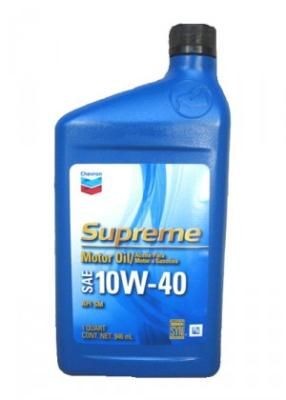 Chevron Supreme Motor Oil SAE 10W-40