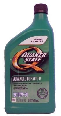 Quaker State Advanced Durability SAE 10W-30 Motor Oil
